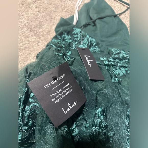 Lulu’s Emerald Green Skater Dress - Picture 3 of 3